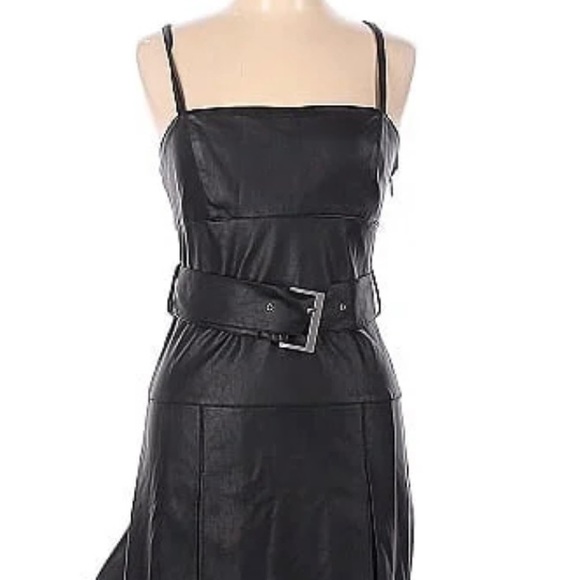 Free People Vegan Leather Dress - Picture 2 of 5